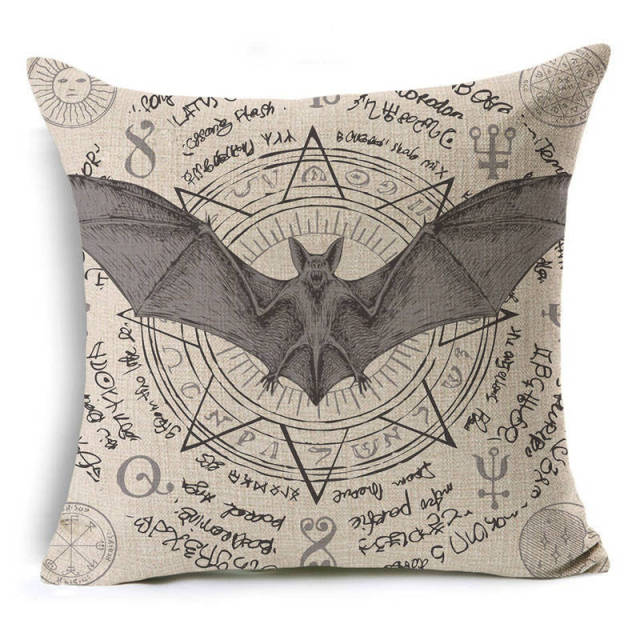 Halloween retro pattern Cushion Cover