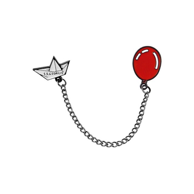 Stephen King IT Clown Enamel Pin Brooch