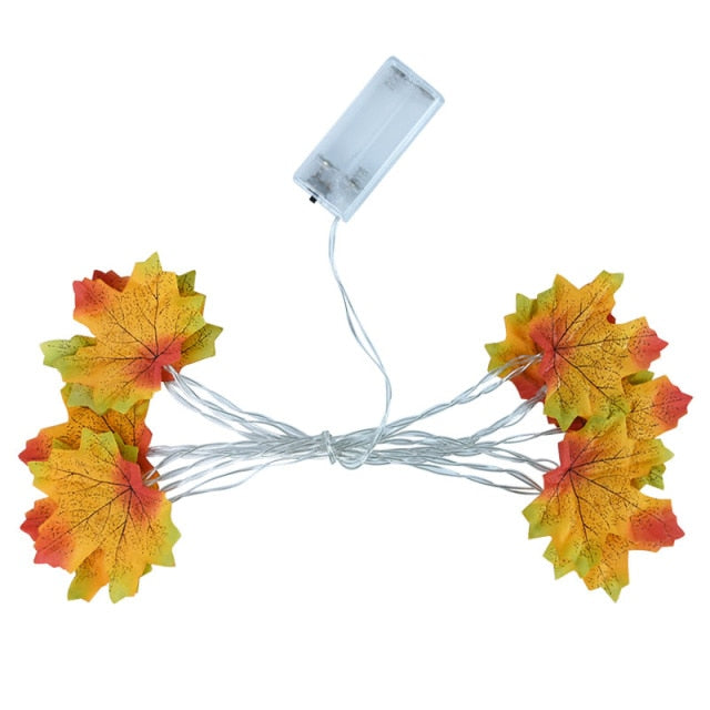 Autumn Maple Leaves Light Garland Decoration