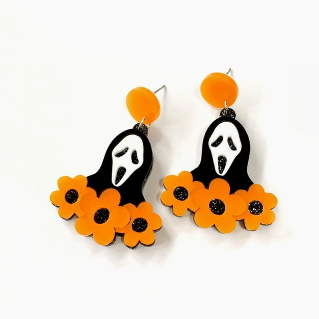 Horror Figure Earrings For Halloween