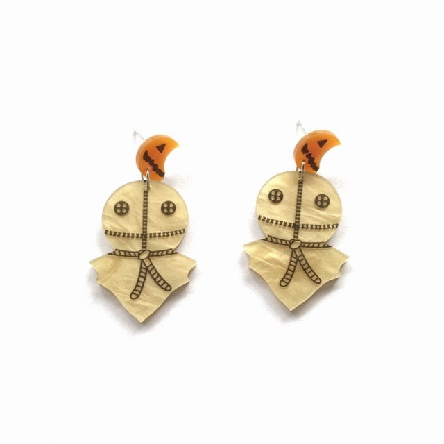 Horror Figure Earrings For Halloween