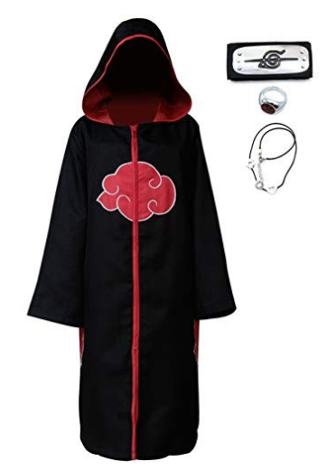 Japanese Anime Manga Akatsuki Cloak Cosplay Costume