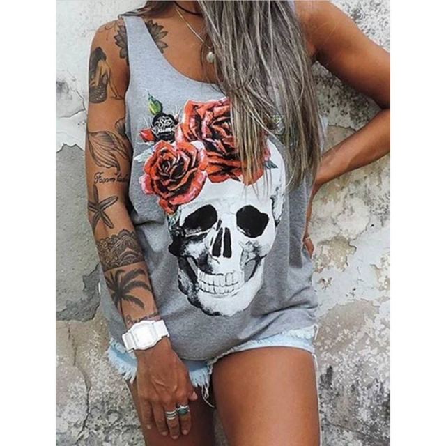 Summer Dresses Women Punk Style Loose Halter Neck