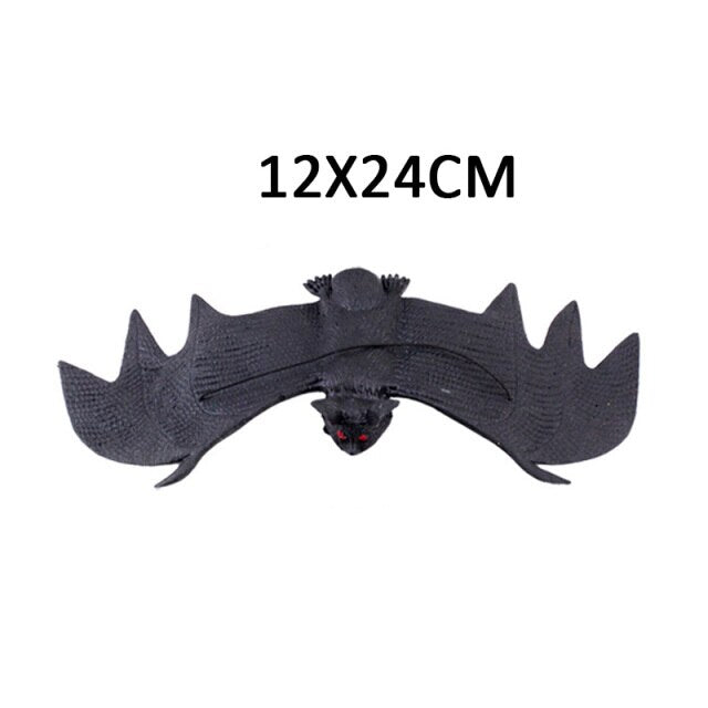 New Halloween Horrible Big Black Furry Fake Spider