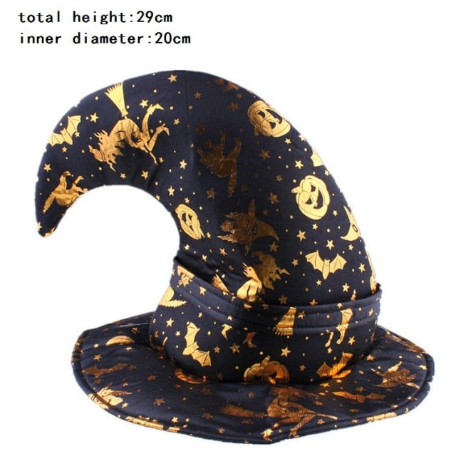 Witch Masquerade Ribbon Wizard Hat