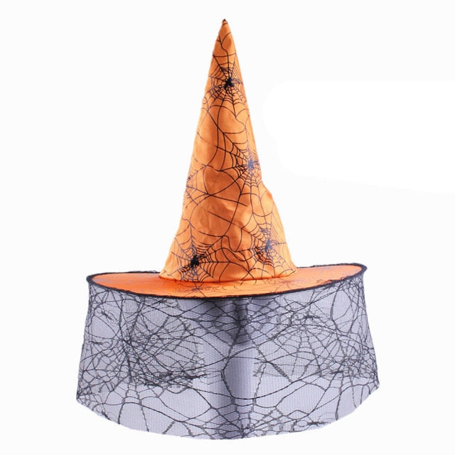 Witch Masquerade Ribbon Wizard Hat