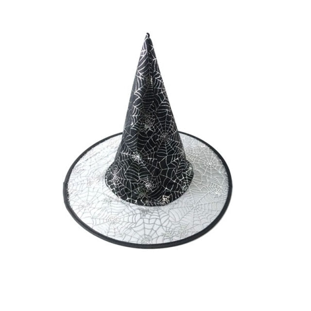 Witch Masquerade Ribbon Wizard Hat