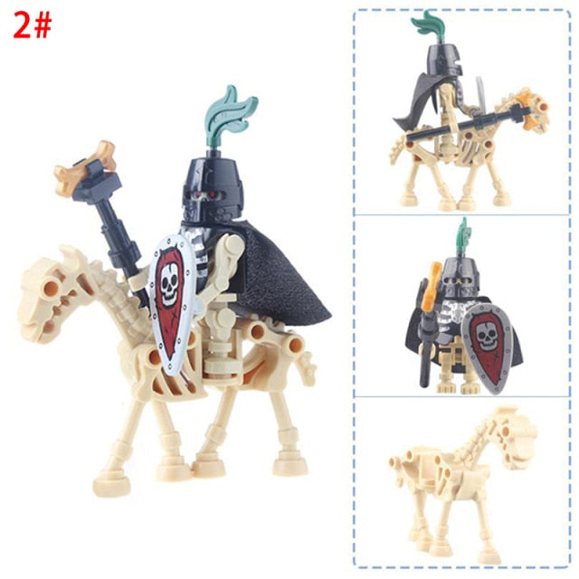 Halloween Skeleton Knight Figures