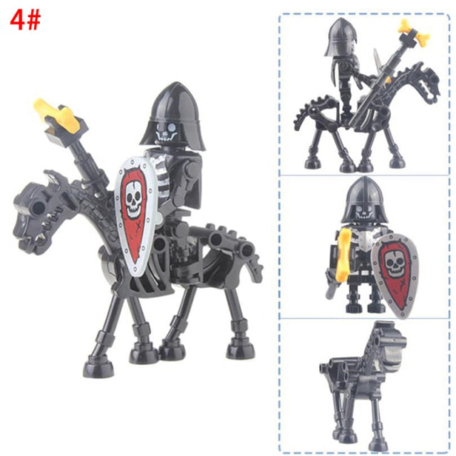 Halloween Skeleton Knight Figures