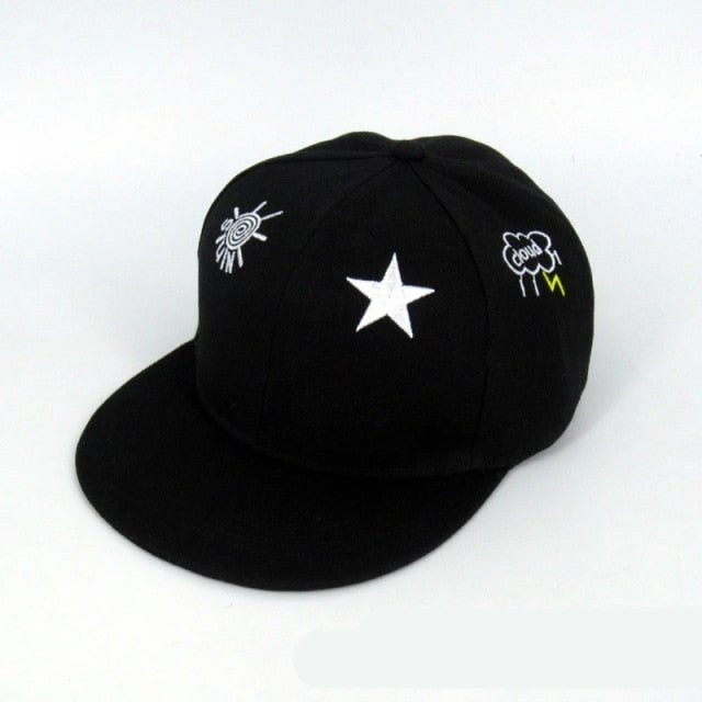 Skull Embroidery Sun Shade Baseball Cap