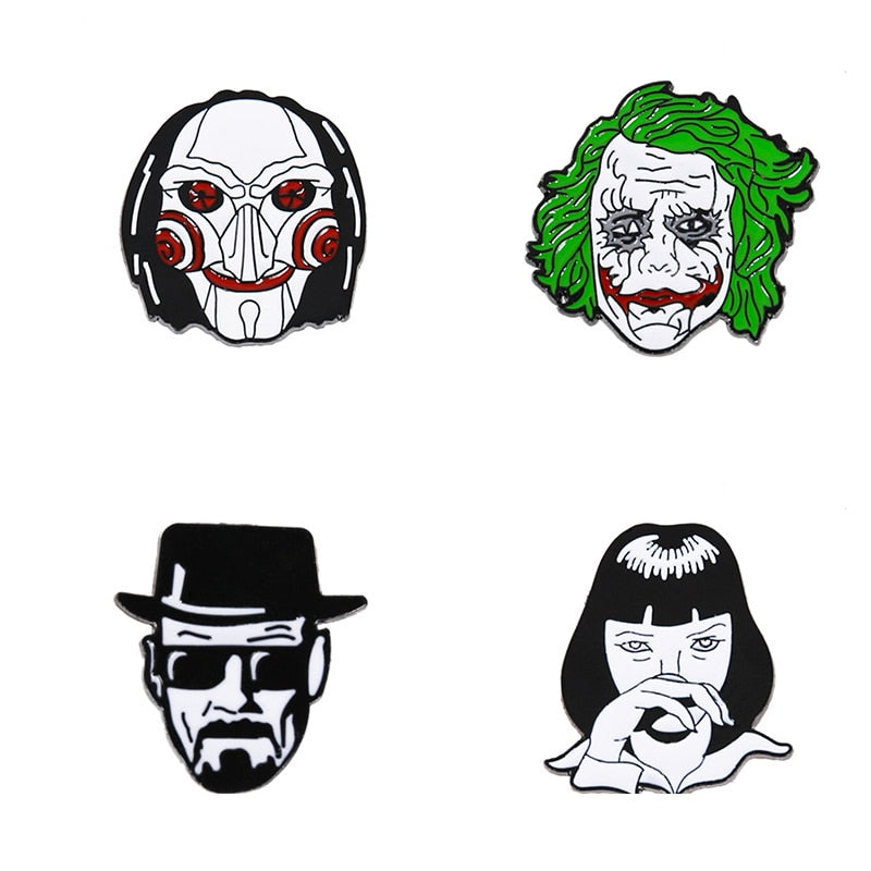 Pins Cartoon Clown Brooch Movie Avatar SAW