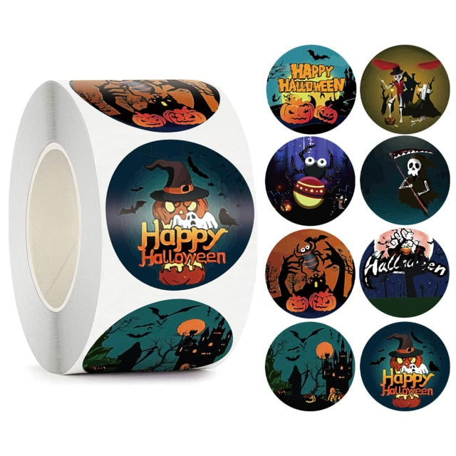 Cute Happy Halloween Stickers