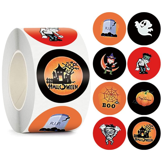 Cute Happy Halloween Stickers