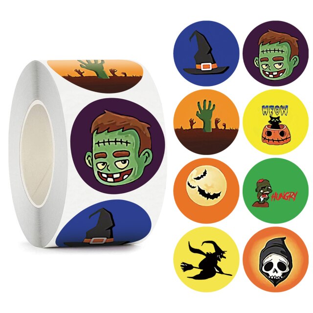 Cute Happy Halloween Stickers