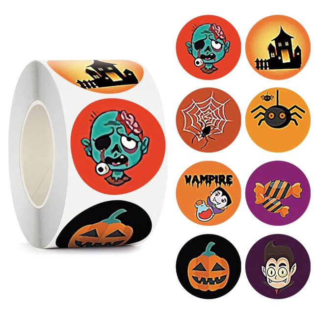 Cute Happy Halloween Stickers
