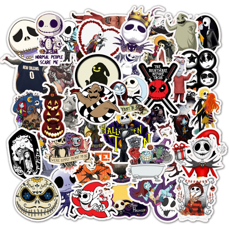 Nightmare Before Christmas Halloween Waterproof Sticker