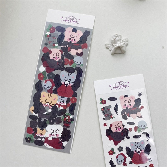 Korean Ins Cute Cartoon Angel Devil Sticker