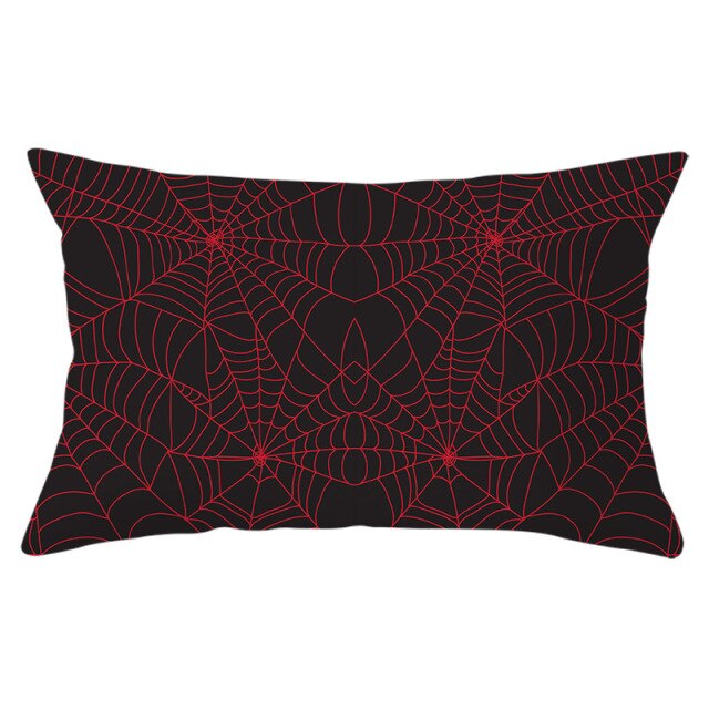 Decorative Halloween Pumpkin Wreath Cushion Cover