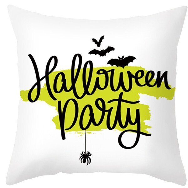 Pumpkin Printed Anime Decorative Pillow Case