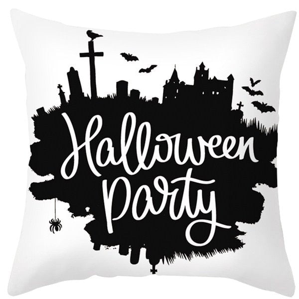 Pumpkin Printed Anime Decorative Pillow Case
