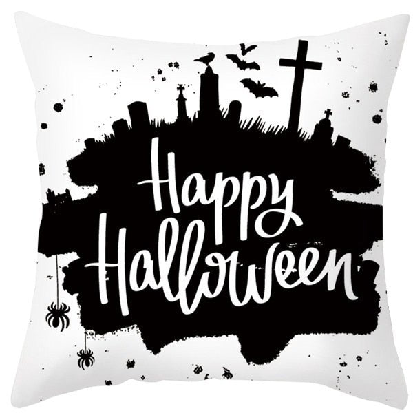 Pumpkin Printed Anime Decorative Pillow Case