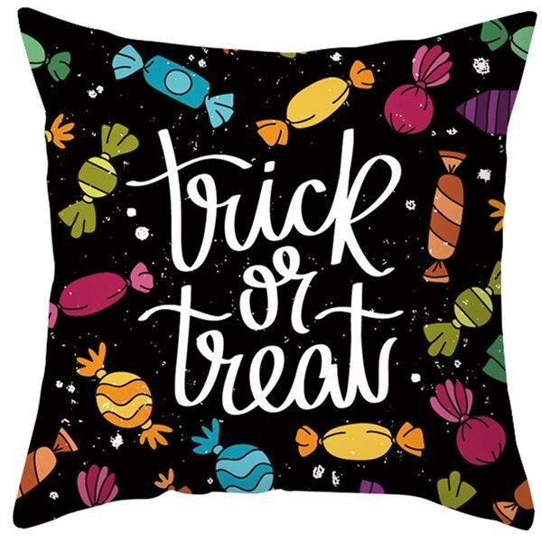 Pumpkin Printed Anime Decorative Pillow Case
