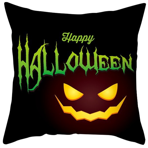 Pumpkin Printed Anime Decorative Pillow Case