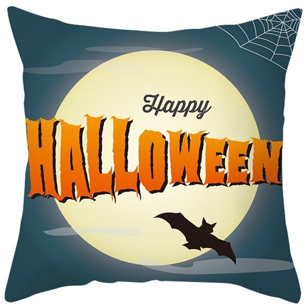 Pumpkin Printed Anime Decorative Pillow Case