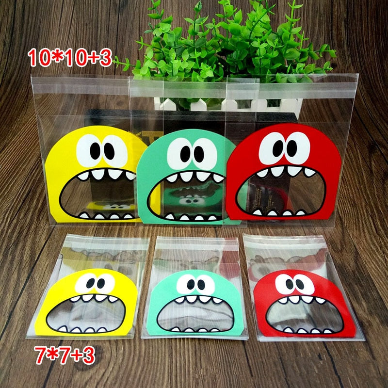 Cute Big Teeth Plastic Bags