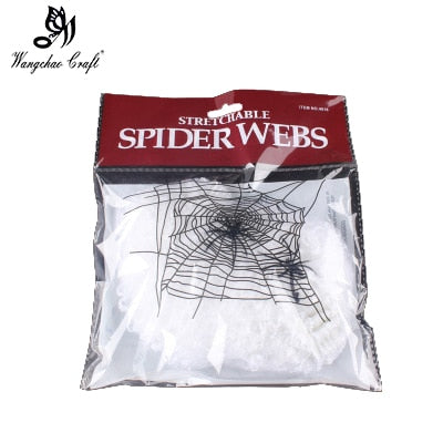 Artificial Spider Web Decoration Scary Party Scene Prop