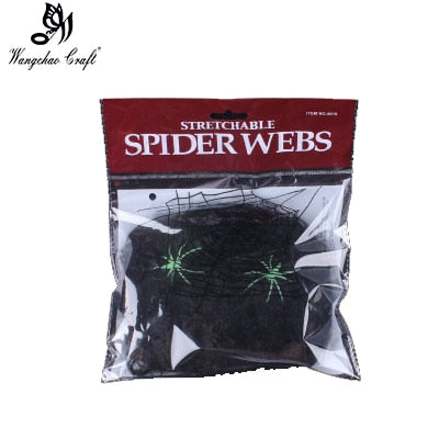 Artificial Spider Web Decoration Scary Party Scene Prop