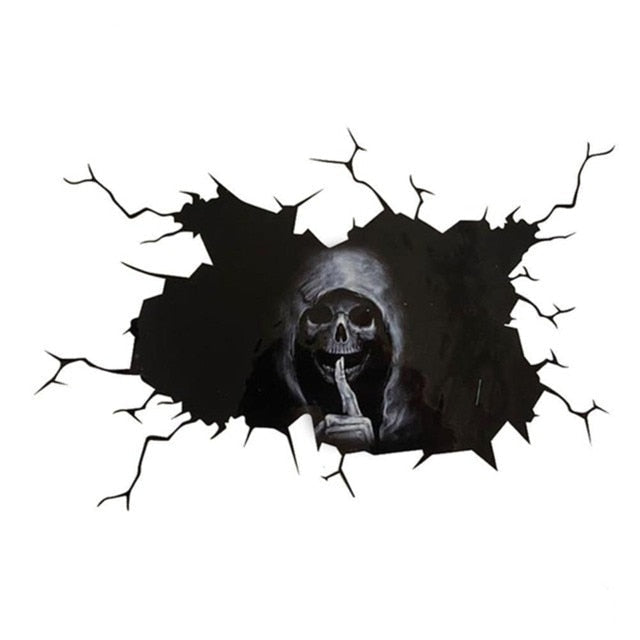 Car Decal Sticker 3D Scary Skull Sticker