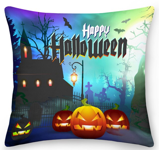 Happy Halloween Printed Pillowcase Set