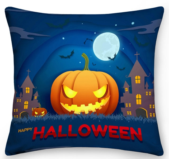 Happy Halloween Printed Pillowcase Set