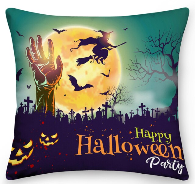 Happy Halloween Printed Pillowcase Set
