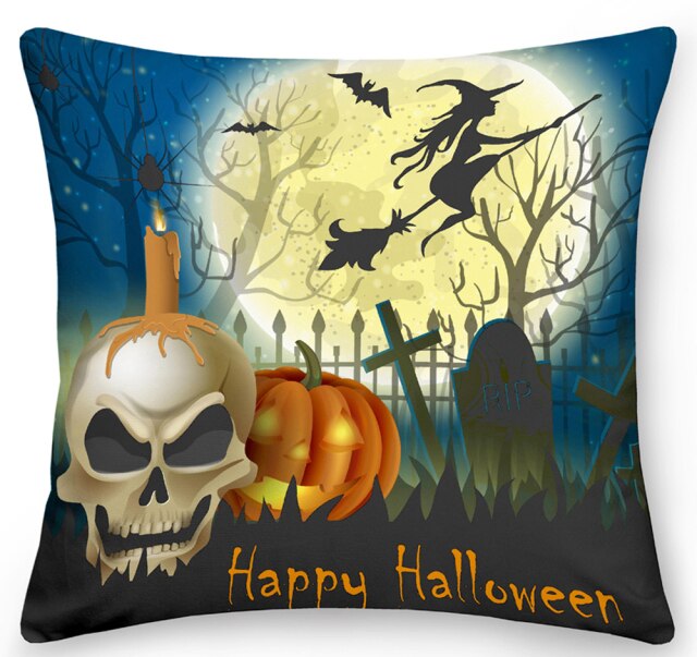 Happy Halloween Printed Pillowcase Set