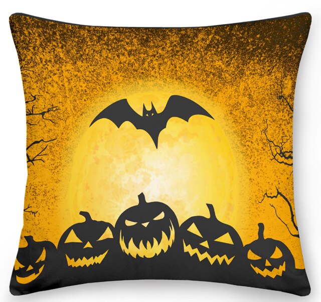 Happy Halloween Printed Pillowcase Set