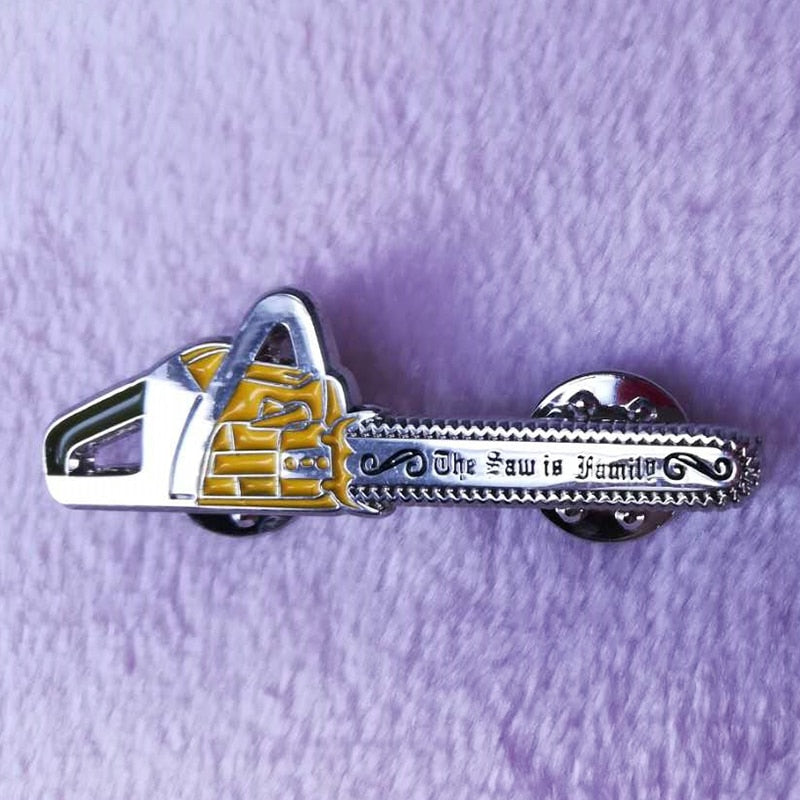 Texas chainsaw massacre Saw Horror Icons Enamel Pin