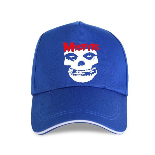 The Misfits Skull Red Letters Adult Horror Punk Cap