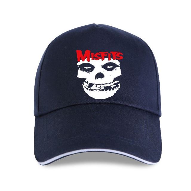 The Misfits Skull Red Letters Adult Horror Punk Cap
