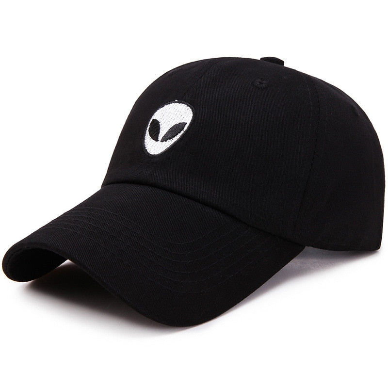 Unisex Alien Embroidered Foldable Baseball Caps