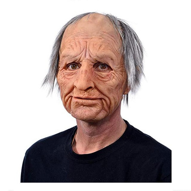 Scary Old Man Latex Mask For Halloween