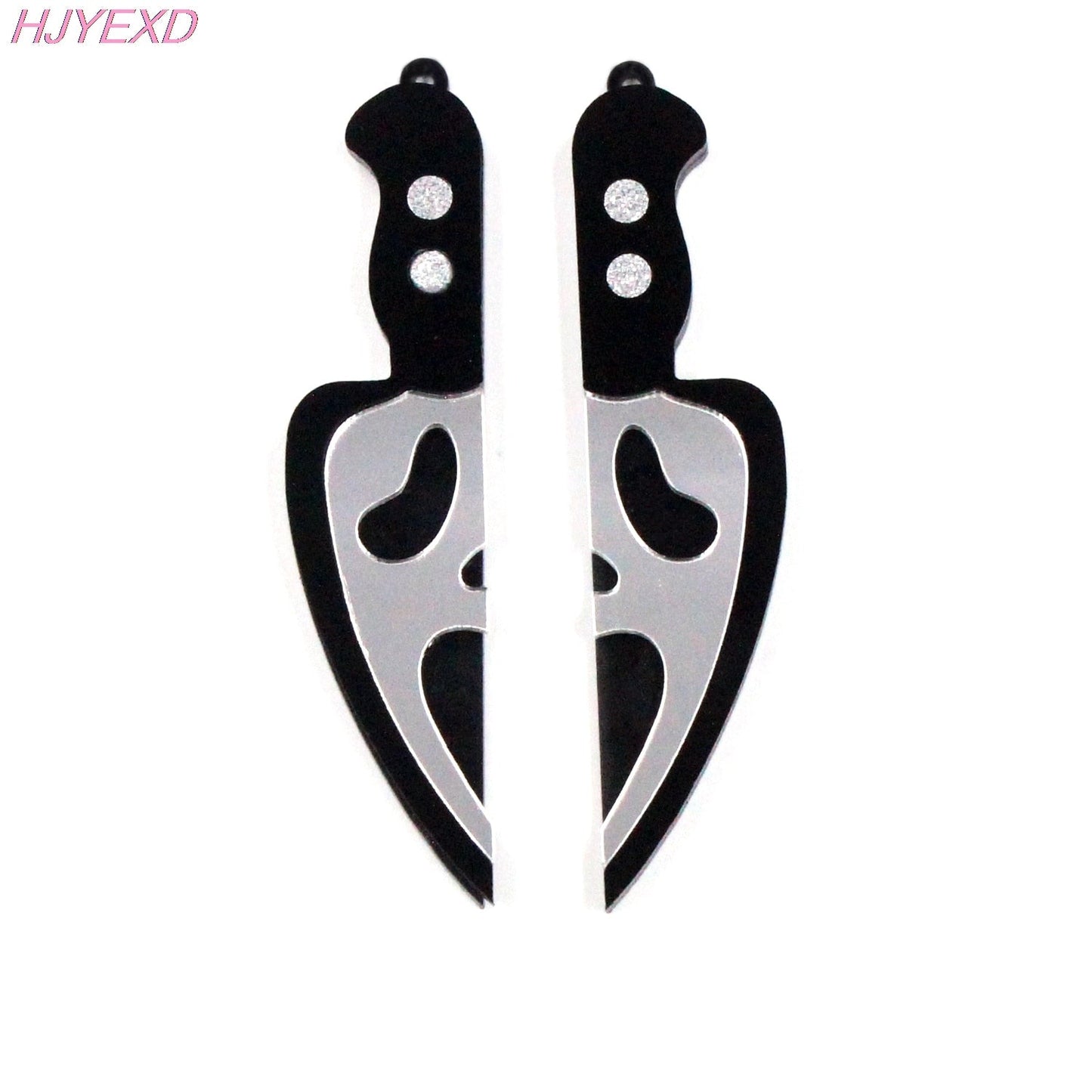 Earrings Acrylic Knife Ghost Skull For Dangle Earrings
