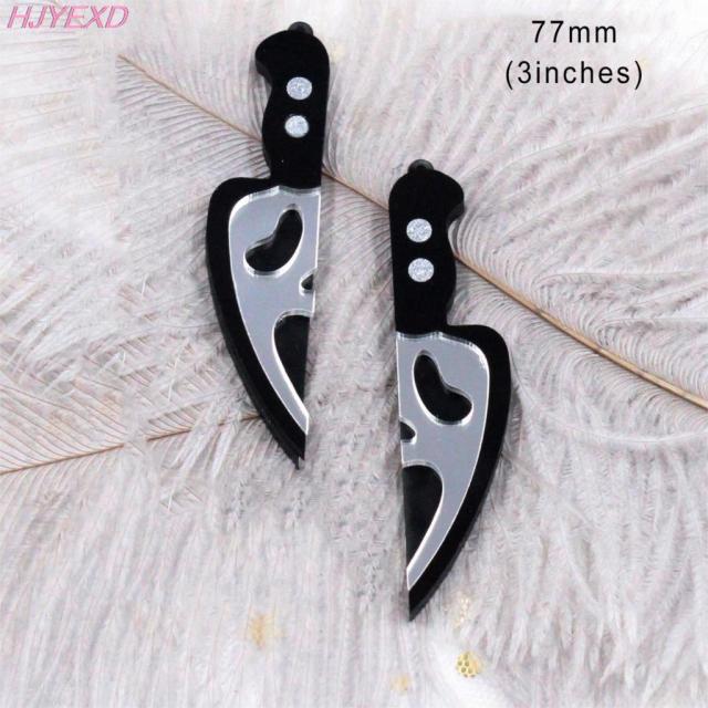 Earrings Acrylic Knife Ghost Skull For Dangle Earrings