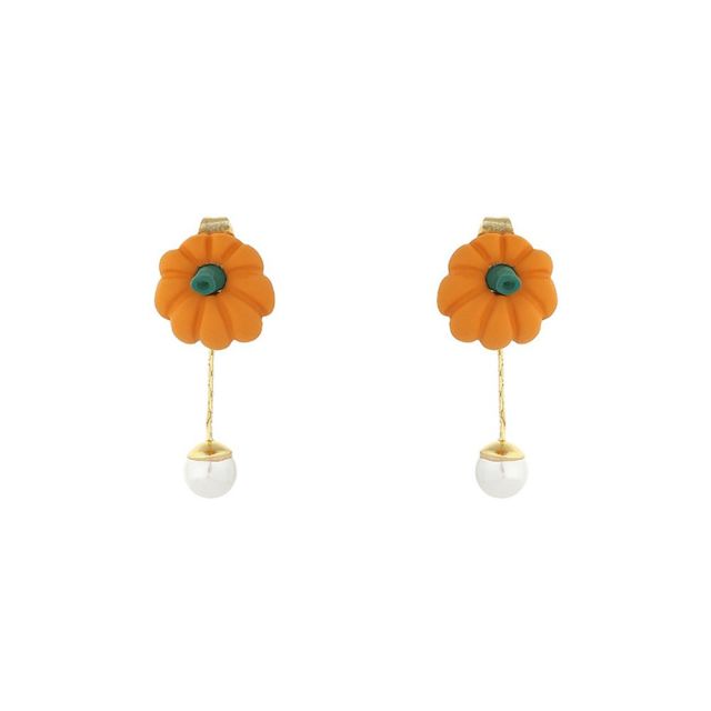 Retro Tassel Pearl Pendant Earring Set