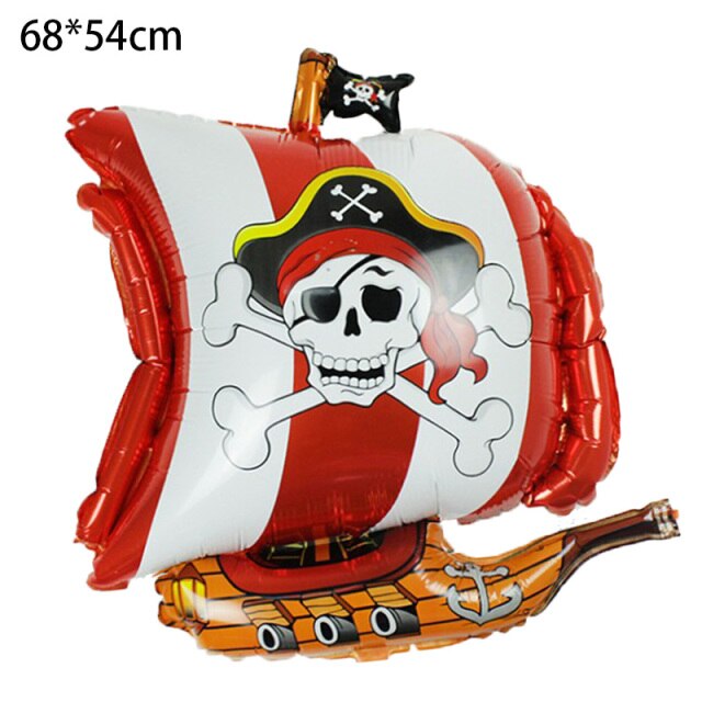 Pirate Ship Themed Aluminum Foil Balloon