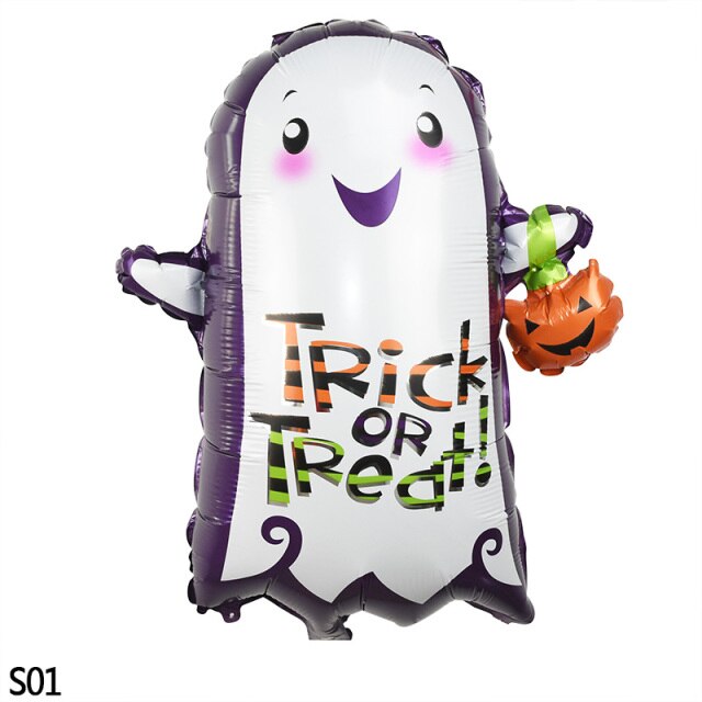 Halloween Cartoon Printed Foil Balloon Set