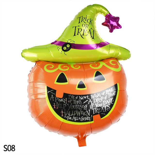 Halloween Cartoon Printed Foil Balloon Set