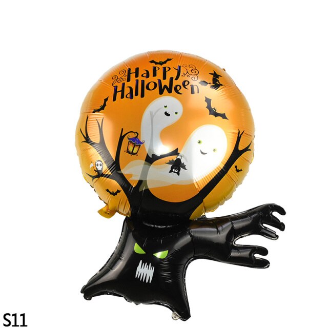 Halloween Cartoon Printed Foil Balloon Set