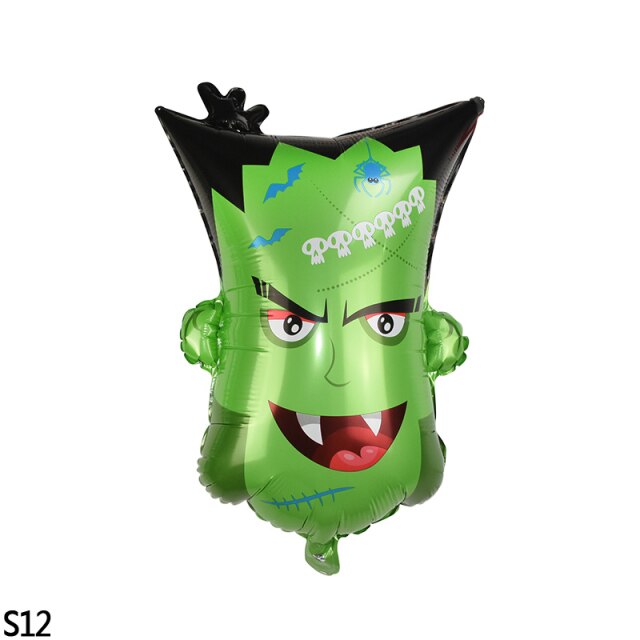 Halloween Cartoon Printed Foil Balloon Set